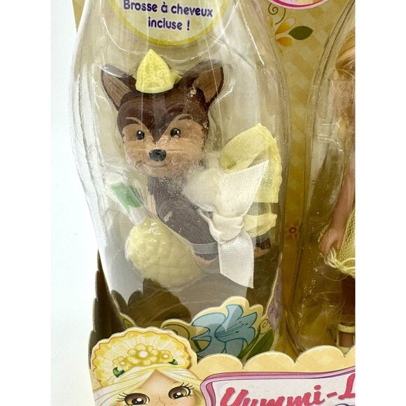 Yummi Land Flower Pop Girl Doll Yellow Dixie Day Daisy & Parker Pansy Dog In Box - Picture 3 of 6